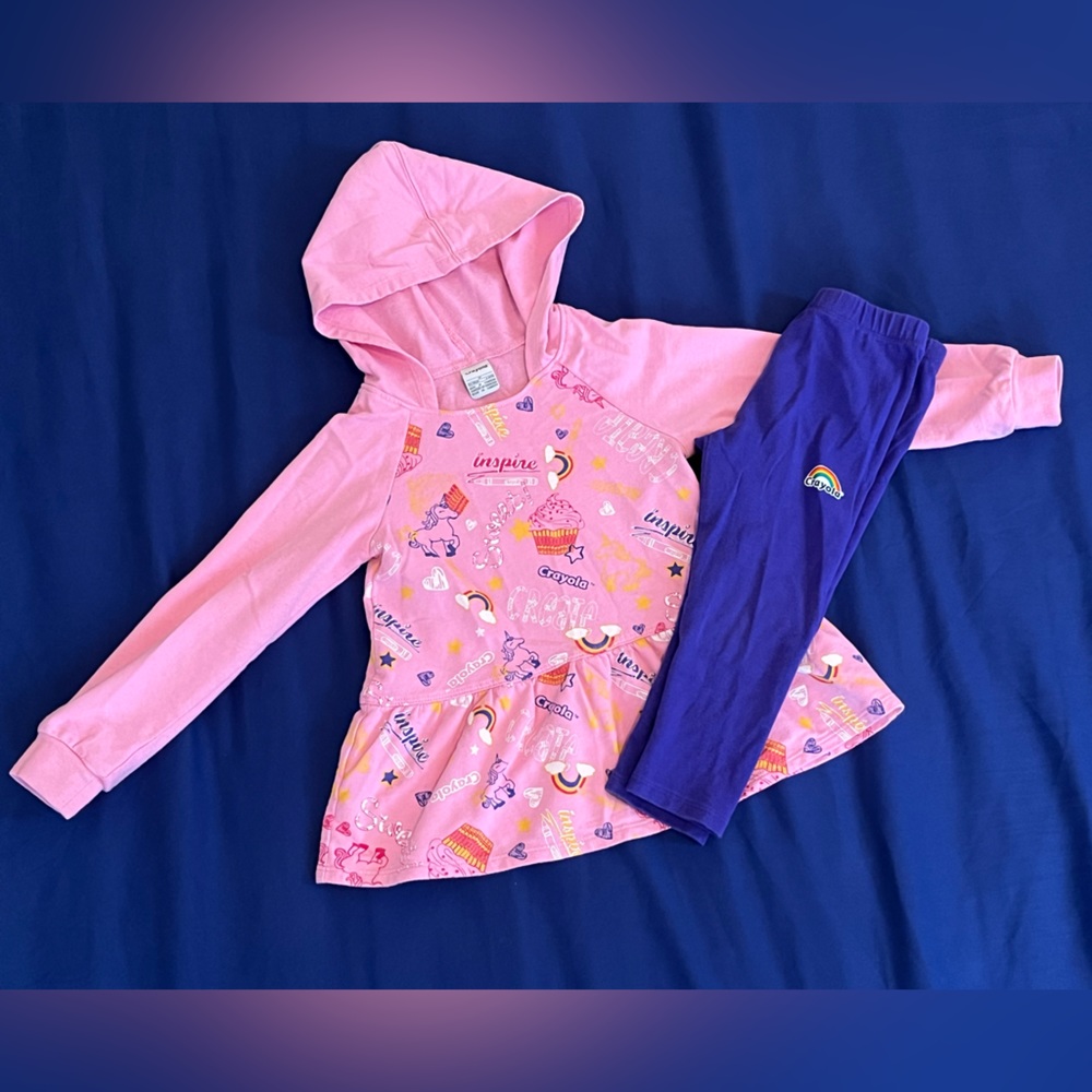 Crayola hoodie/pant set-toddler girl